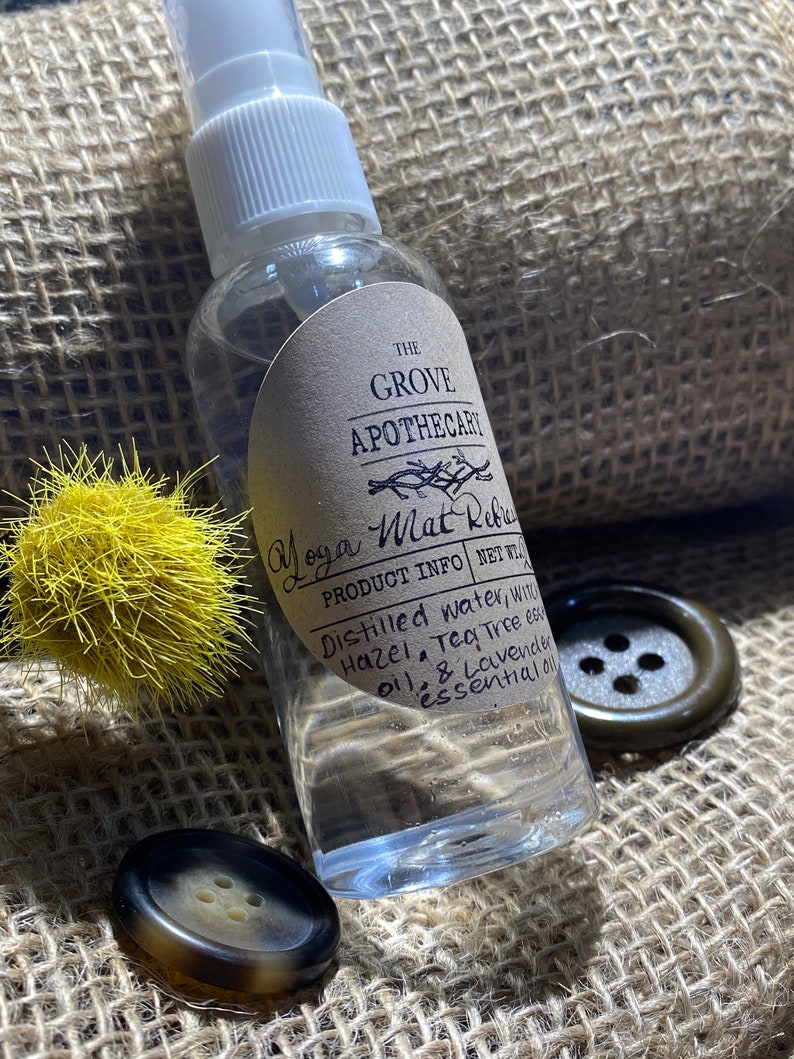 All Natural Antibacterial Yoga Mat Refresher Yoga Mat Etsy