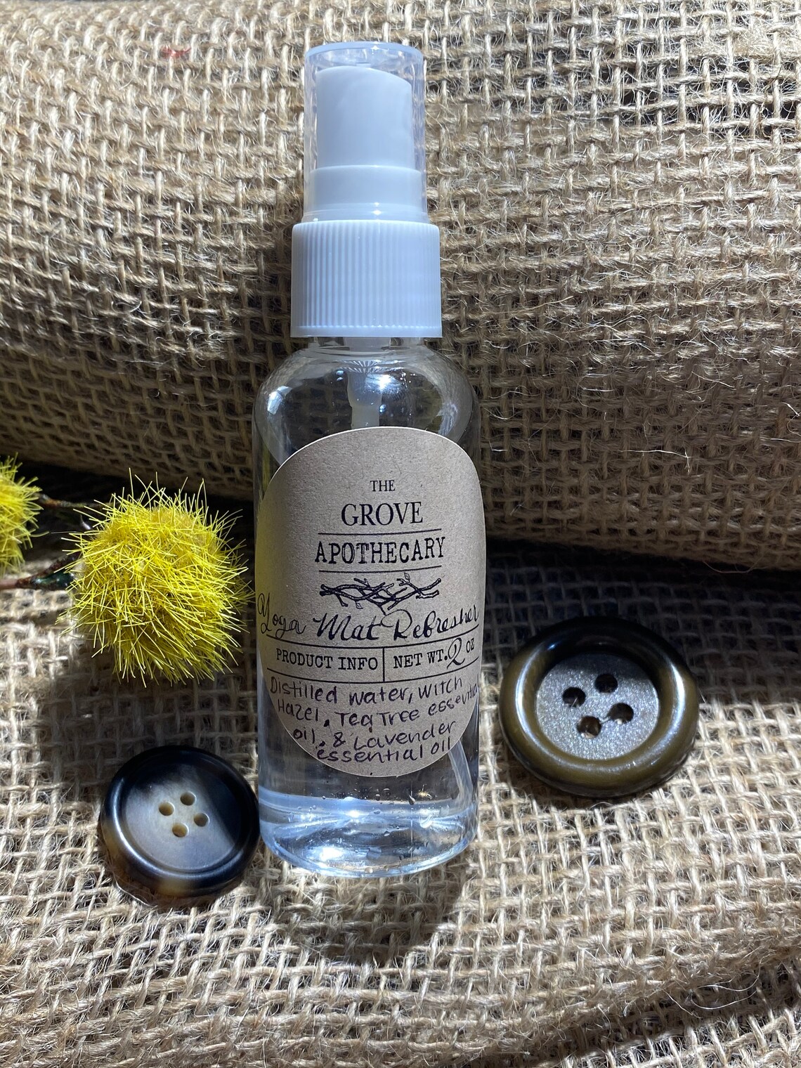 All Natural Antibacterial Yoga Mat Refresher Yoga Mat Etsy