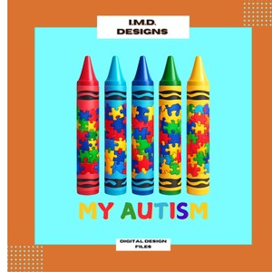 High-quality autism design, printable autism art for dtf/sublimation, autism support clipart, autism advocate, design autism awareness month