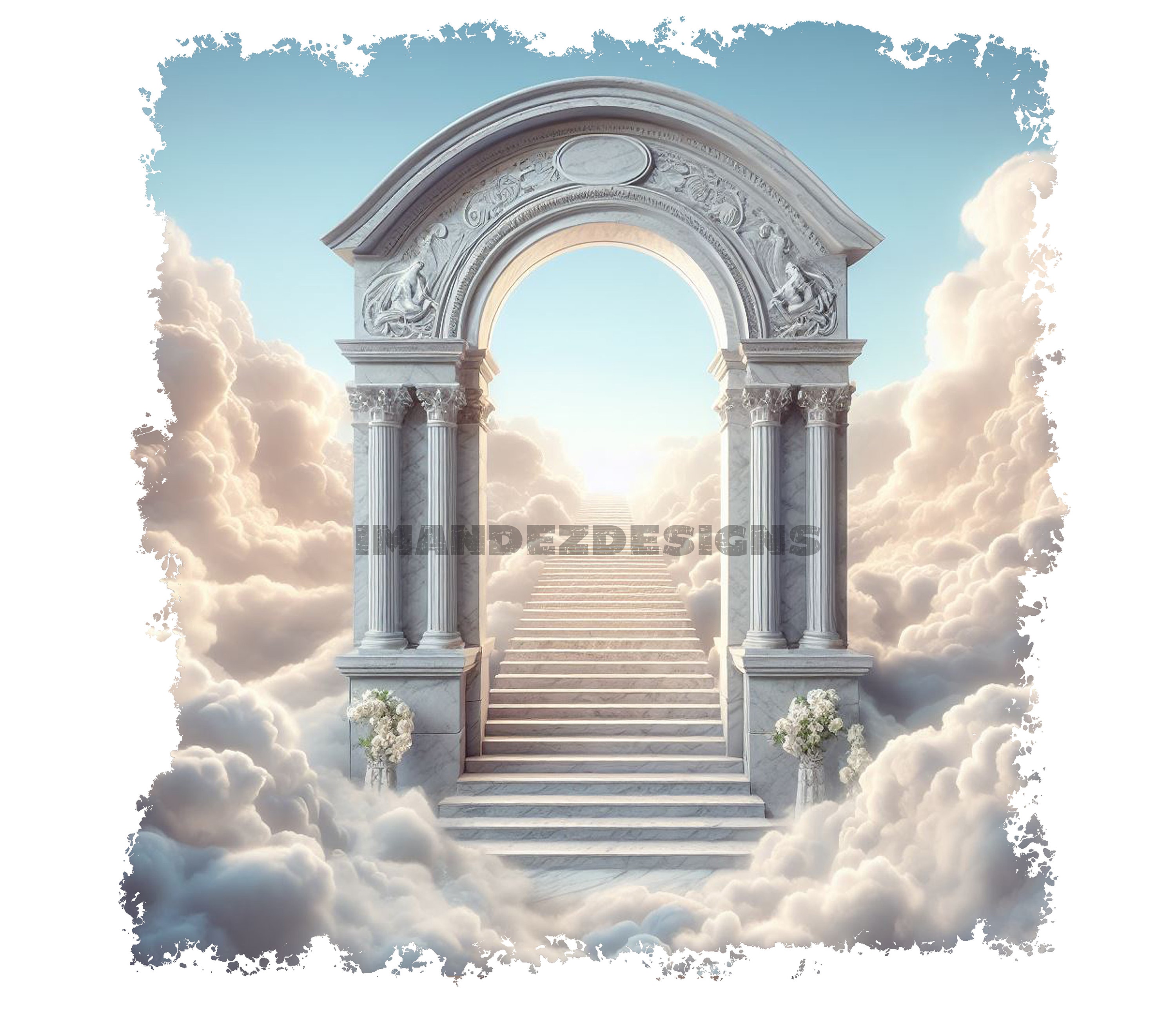 Memorial Template PNG, Instant Download, Printable Funeral RIP Memorial ...