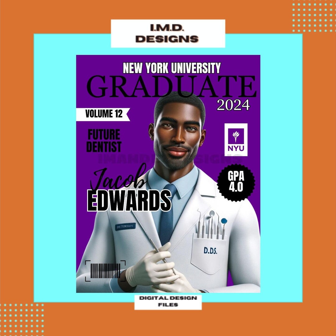 Graduation Magazine Cover, College Graduation Cover, Personalized