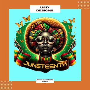 Juneteenth PNG: Afrocentric Freedom Day Digital Art (digitale download)