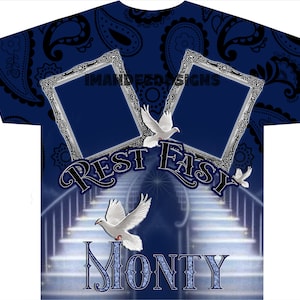 Rest in peace template, Memorial t shirt template, In loving memory template, 3d design, 3d print, all over template