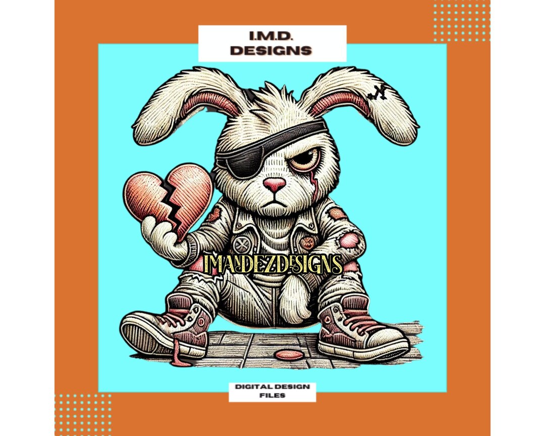Urban Cartoon Bunny Clipart: Street Style PNG (digital Download) - Etsy