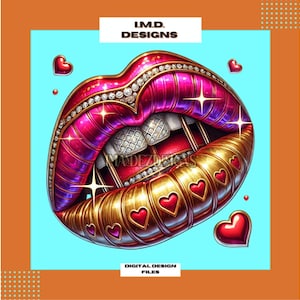 Valentine clipart, love lip gloss clipart, stylish urban style lips png, dripping lips png, trendy lips graphics, lips digital design