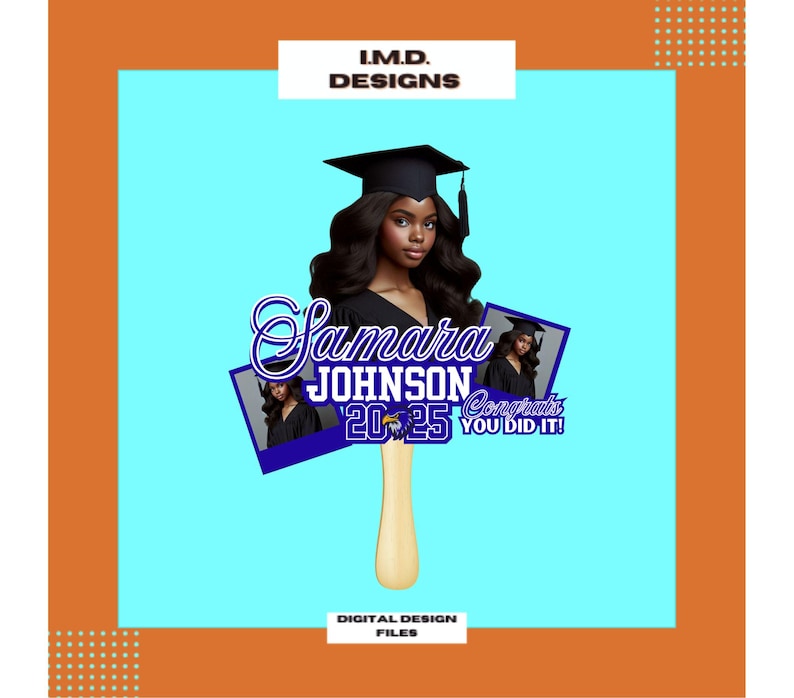 9 Custom Graduation Fan Templates: Paddle Design (canva, PDF Download ...