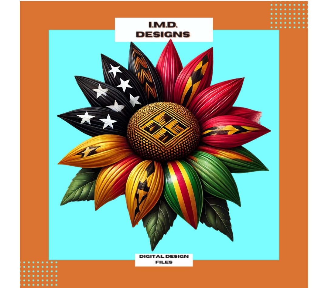 Juneteenth Floral PNG: Freedom 1865, Black History (digital Download ...