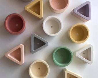 Circle / Triangle House Plant / Succulent / Cacti Planter