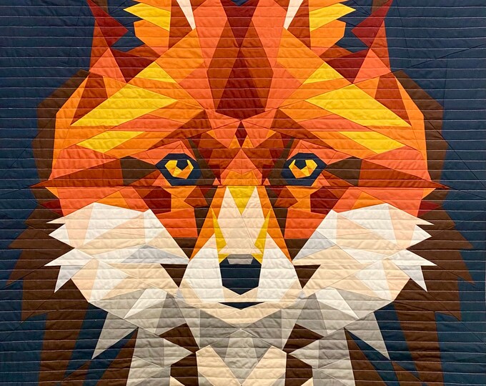 The Modern Fox Quilt Kit Etsy