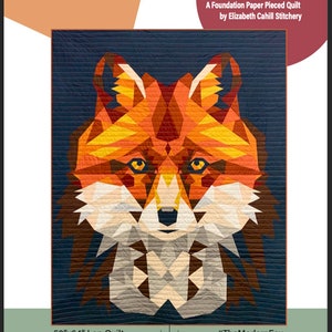 The Modern Fox, A Foundation Paper Pieced Quilt Pattern (PDF ONLY)