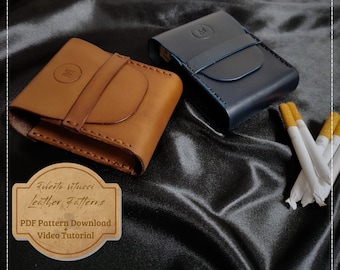 Leather Cigarette Packet Case Pattern – DIY Leather Case PDF + Tutorial  Video