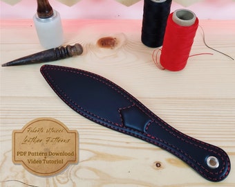 Leather Spanking Paddle PDF Pattern & SVG File + Video Tutorial