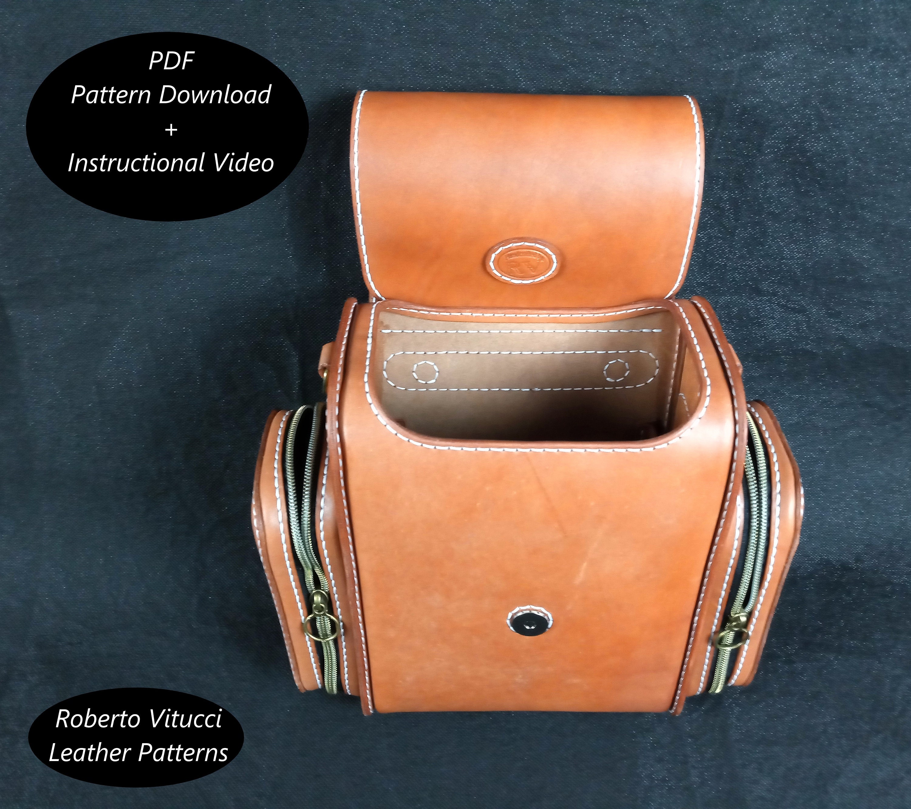 Leather Rucksack Pattern – DIY Leather Backpack PDF + Tutorial Video ...
