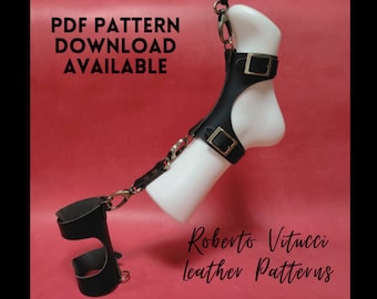 Feet & Hands Leather Harness Pattern – BDSM Harness PDF Tutorial