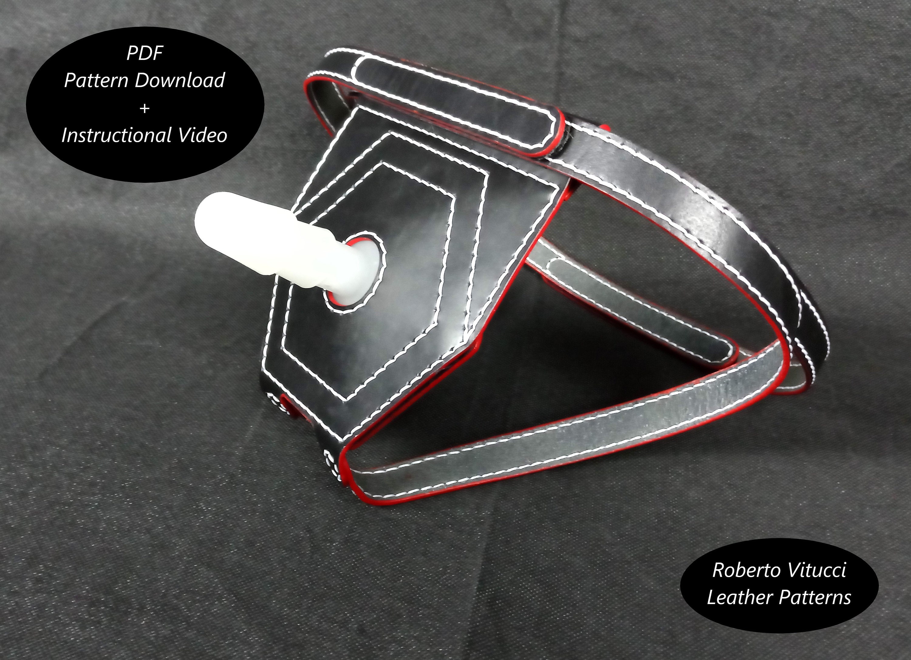 Leather Strap On for VacULock System Pattern Instructional Etsy