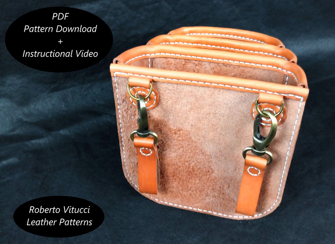 Leather Tool Bag Multi Size Pattern Instructional Video Etsy