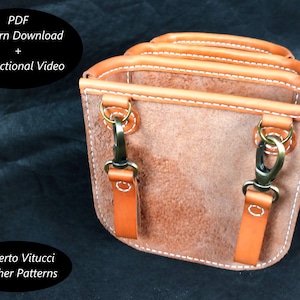 Leather Tool Bag Pattern – Multi Size Leathercraft Bag PDF + Tutorial Video | DIY Leather Tool Organizer bild 4