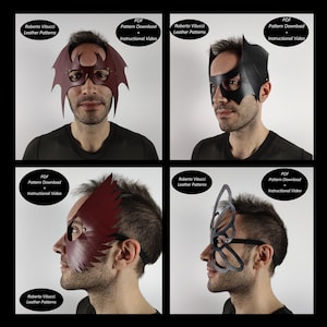 Four Type of Leather Mask Pattern + Instructional Video