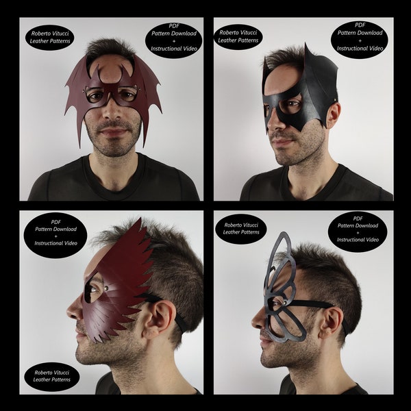 Leather Mask Pattern - Etsy