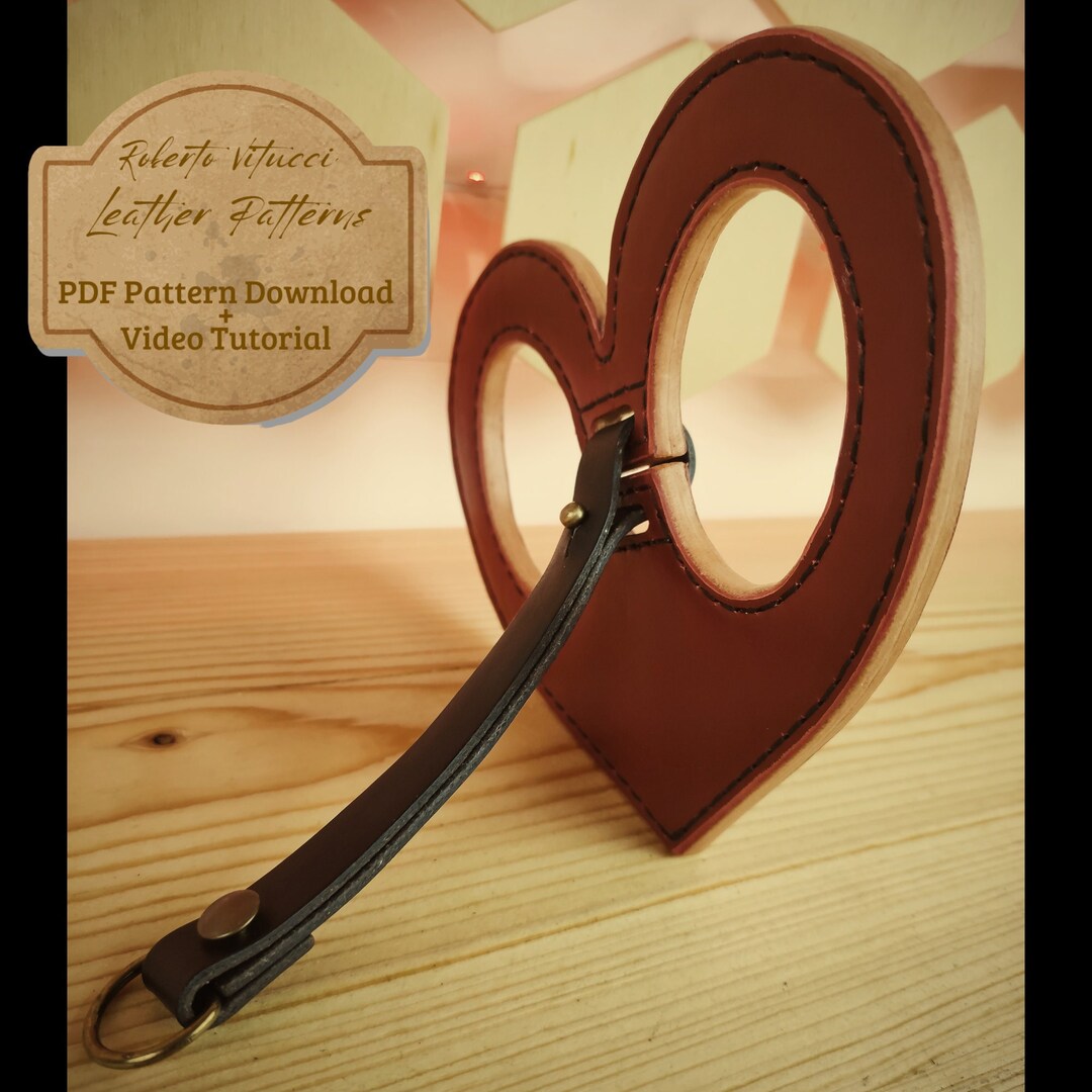 Heart Shaped Leather Wrists Restraint Pattern Instructional Video Etsy