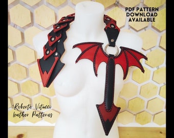Dragonscale Whip Sword Leather Pattern – Fantasy BDSM Paddle PDF + Tutorial