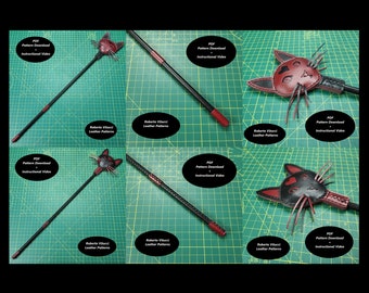 Leather BDSM Crop Pattern – Adjustable Riding Crop DIY PDF + Tutorial Video