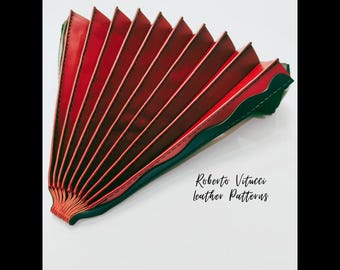 Leather Folding Fan Pattern PDF - SVG | DIY Leather Fan | Laser & Cricut Leathercraft + Tutorial Video