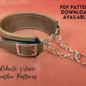 Half Choke Leather Collar Pattern – BDSM Collar PDF Tutorial