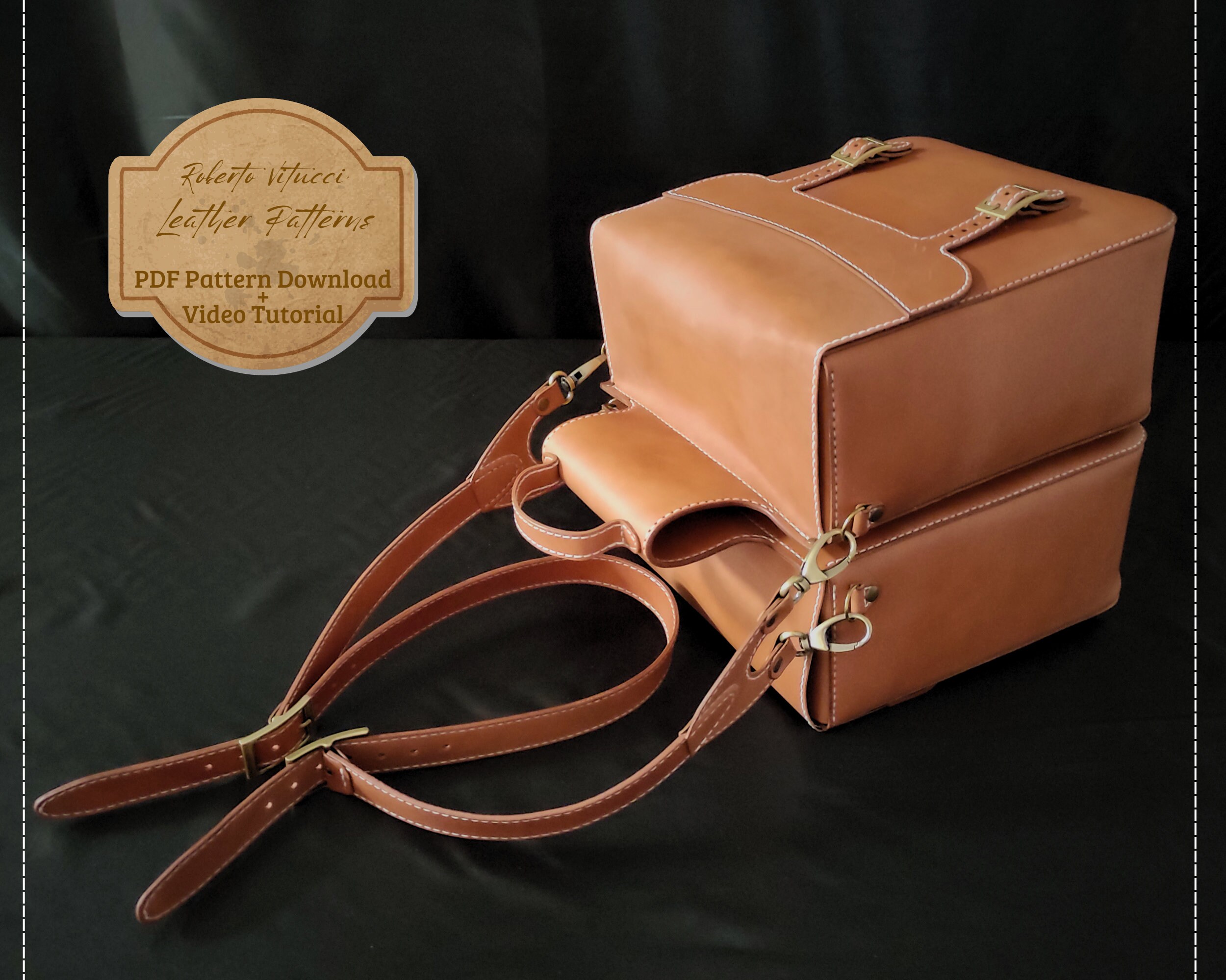 Leather Biker Bag Pattern Instructional Video Etsy