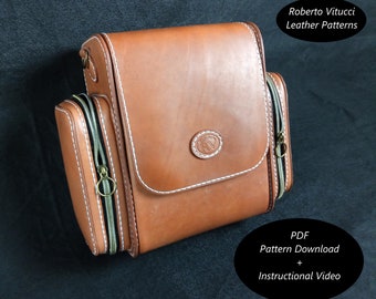 Leather Rucksack Pattern – DIY Leather Backpack PDF + Tutorial Video | Leathercraft Bag Template