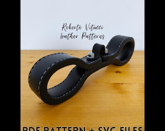 The Warden Cuffs Leather Pattern PDF & SVG | Structural BDSM Leather Cuffs diy + Tutorial Video