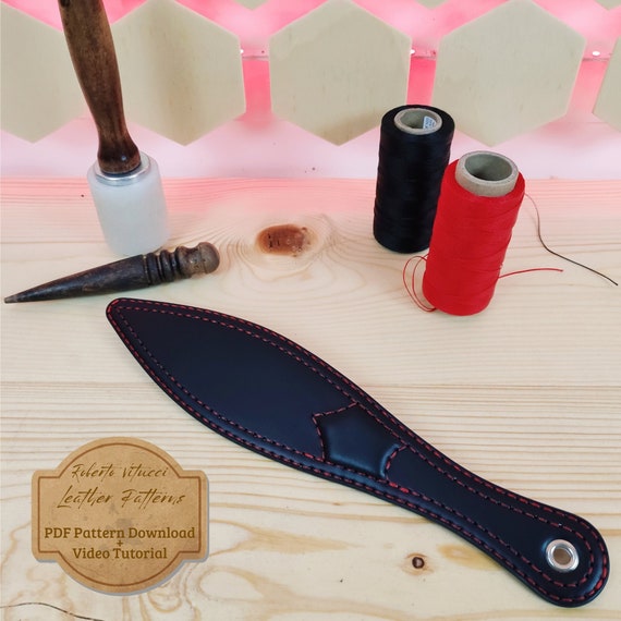 Leather Spanking Paddle Pattern – BDSM Paddle diy PDF & SVG + Tutorial Video