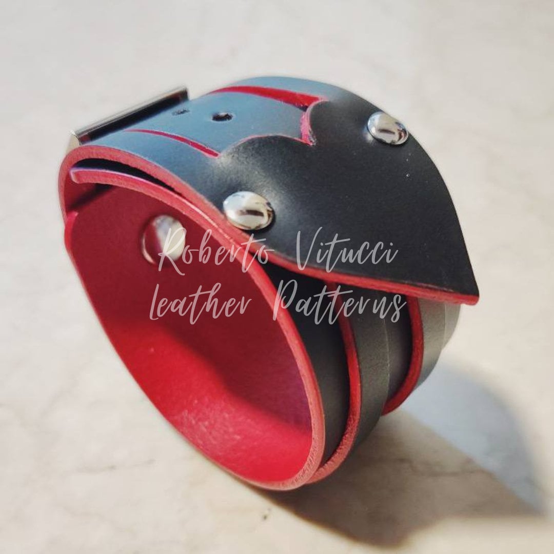 Leather Bracelet Cuffs Customizable Leather Bracelet BDSM Elegant and Sexy Cuffs Unisex Leather