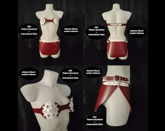 Leather Snowflake Bra and Skirt Pattern – Sexy Winter Cosplay Outfit PDF + Tutorial Video