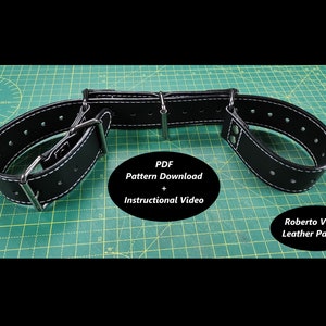 Leather Hobble Belt Multi Size Pattern + Instructional Video