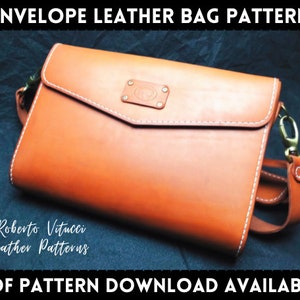 Envelope Leather Bag | 2 Sizes Pattern + Tutorial Video