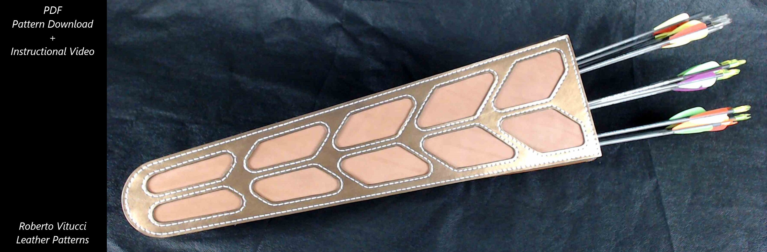 Leather Arrow Quiver Pattern Instructional Video Etsy Canada
