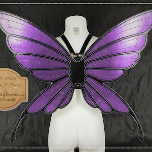 Leather Fairy / Butterfly Wings 3 Size Pattern + Instructional Video