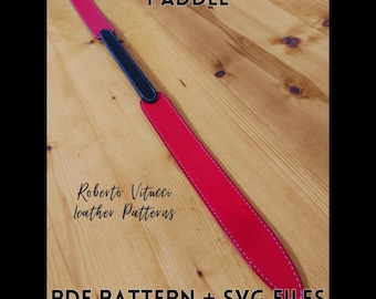 Twinblade Spanking Paddle Pattern PDF & SVG | Double or Single Blade Leather Paddle DIY + Tutorial Video