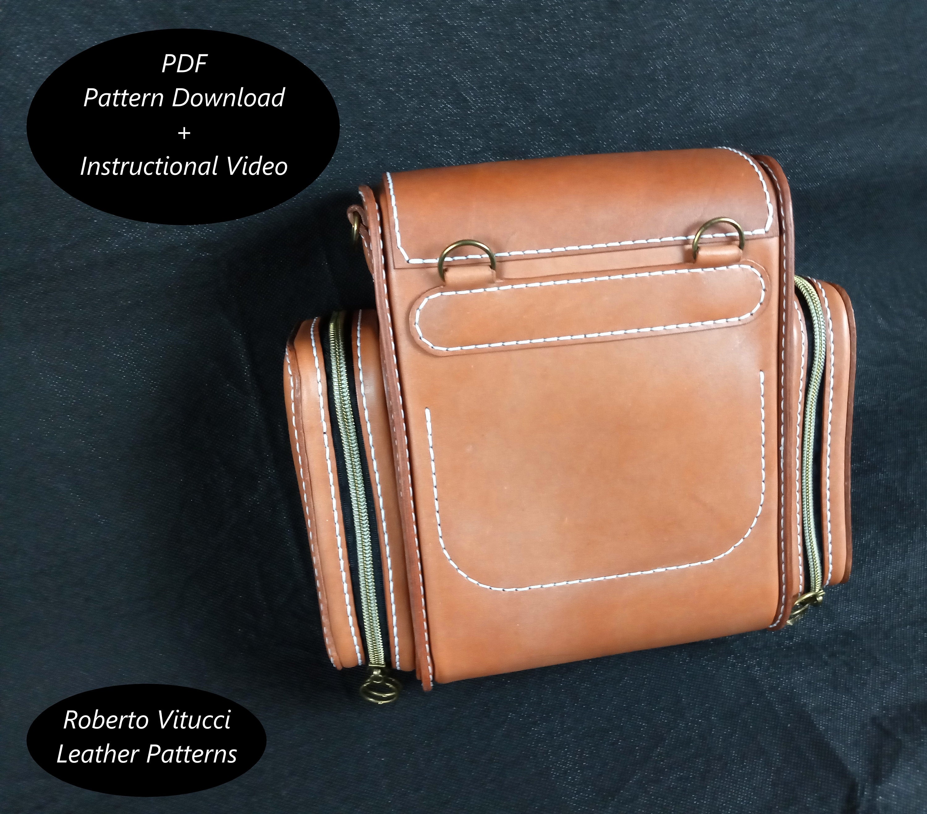 Leather Rucksack Pattern – DIY Leather Backpack PDF + Tutorial Video ...