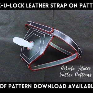 Vac-U-Lock Leather Strap On Pattern with Video Tutorial - Customizable DIY Leather Craft