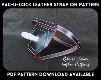 Leather Strap-On Harness Pattern – Vac-U-Lock Compatible PDF + Tutorial Video | BDSM Leathercraft DIY
