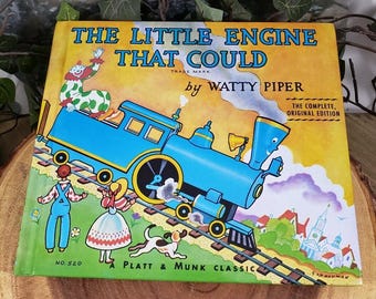 Edición original completa de "La pequeña locomotora que sí pudo" de Watty Piper.