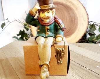 Figura decorativa para repisa o estante "El guardián de la entrada" de Shenandoah, nueva en caja.