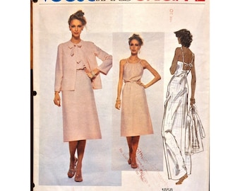 Vogue Paris Original - Patrón Molyneux n.° 1858 Talla 10