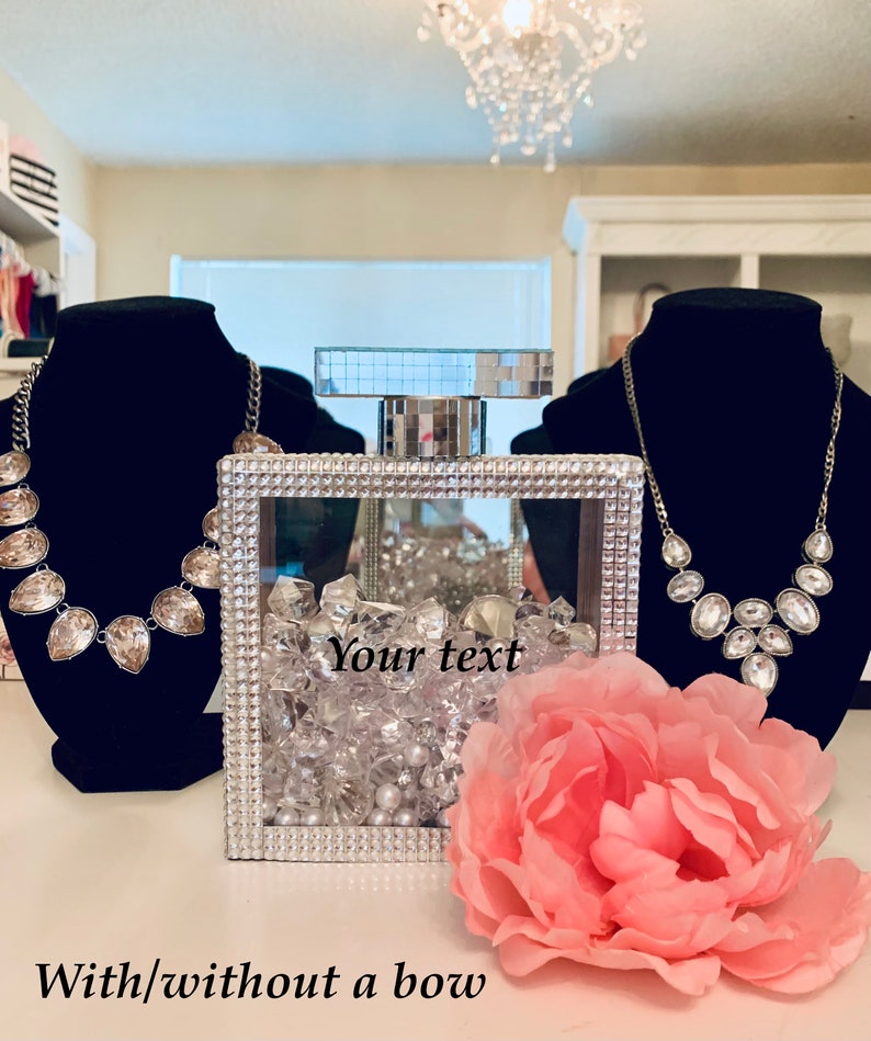 Bling Perfume Bottle Decor Etsy