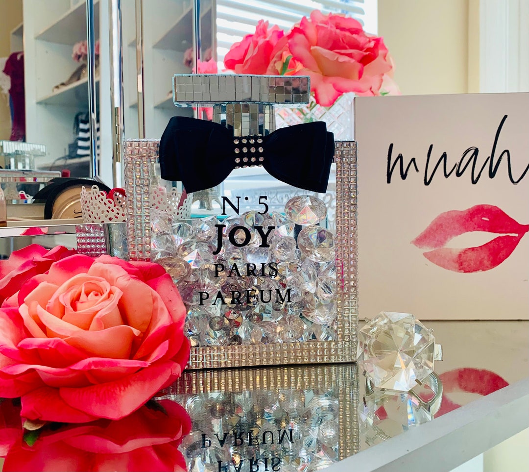 Bling Perfume Bottle Decor Etsy