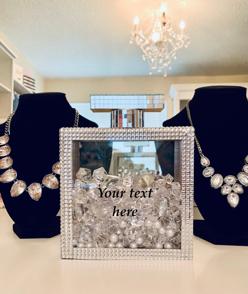 Bling Perfume Bottle Decor Etsy