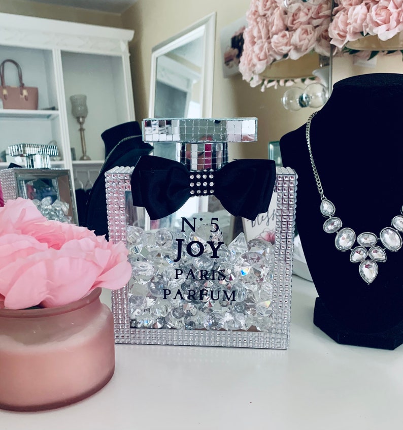 Bling Perfume Bottle Decor Etsy