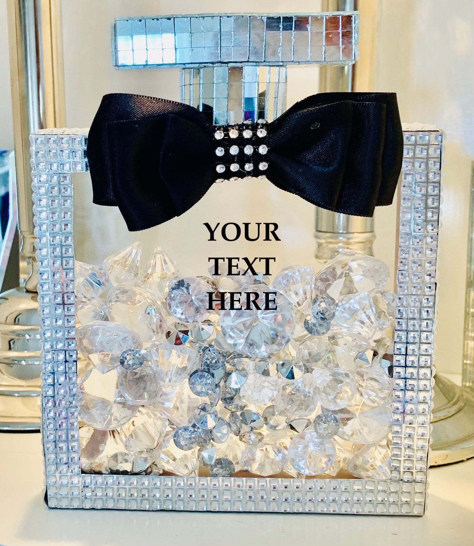 Bling Perfume Bottle Decor Etsy